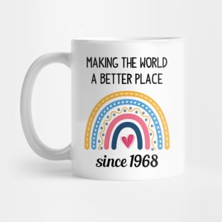 Making The World Better Since 1968 55th Birthday 55 Years Old Birthday Mug